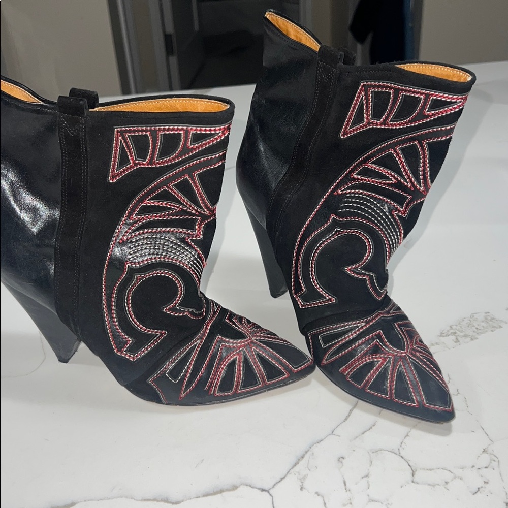 Isabel Marant Berry Embroidered Boots Size 40